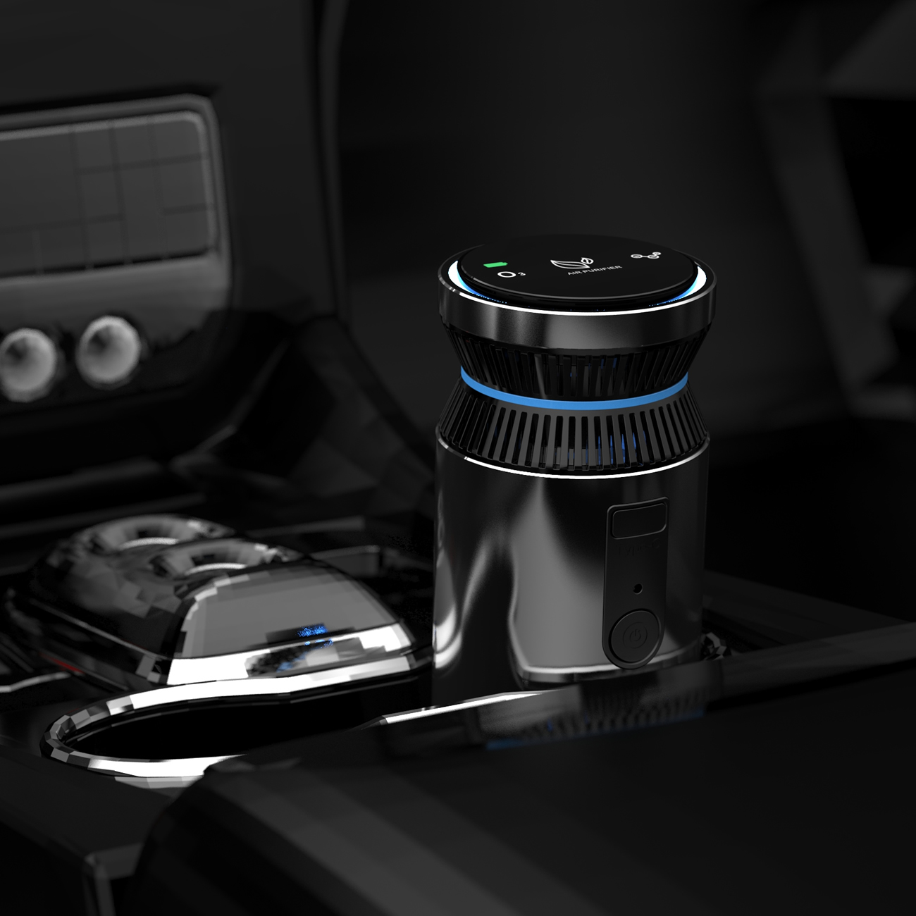 USB vehicle air purifier with ionizer products